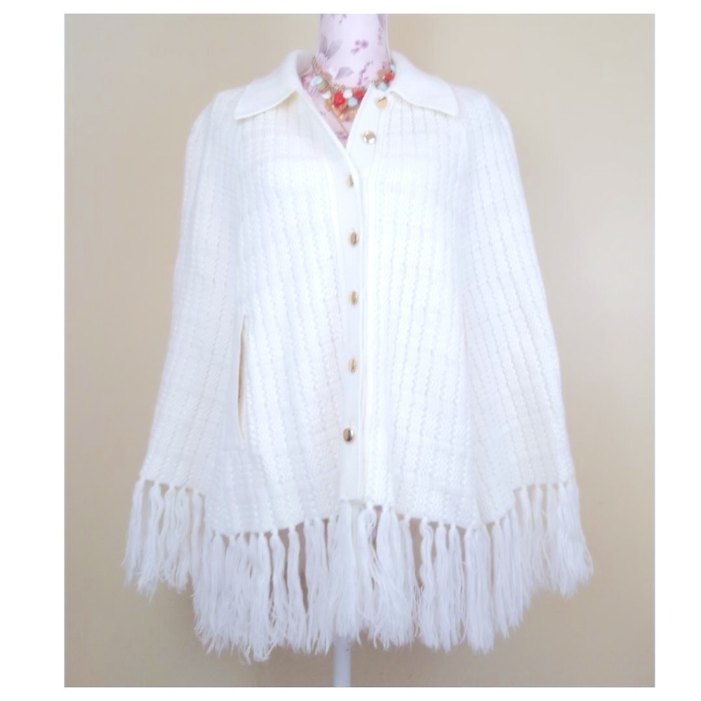 Vintage Beautiful Lilly California Poncho - Picture 3 of 4